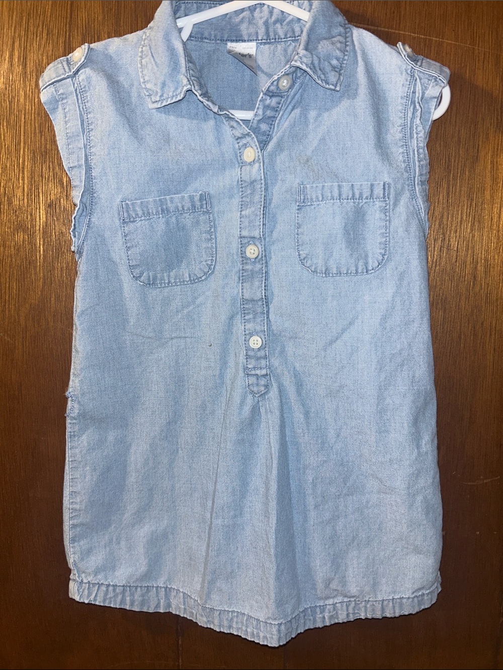 5/$20 Carter's | Chambray Button-Front Sleeveless Tunic